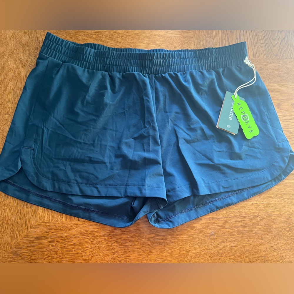 tentree Navy Athletic Running Shorts